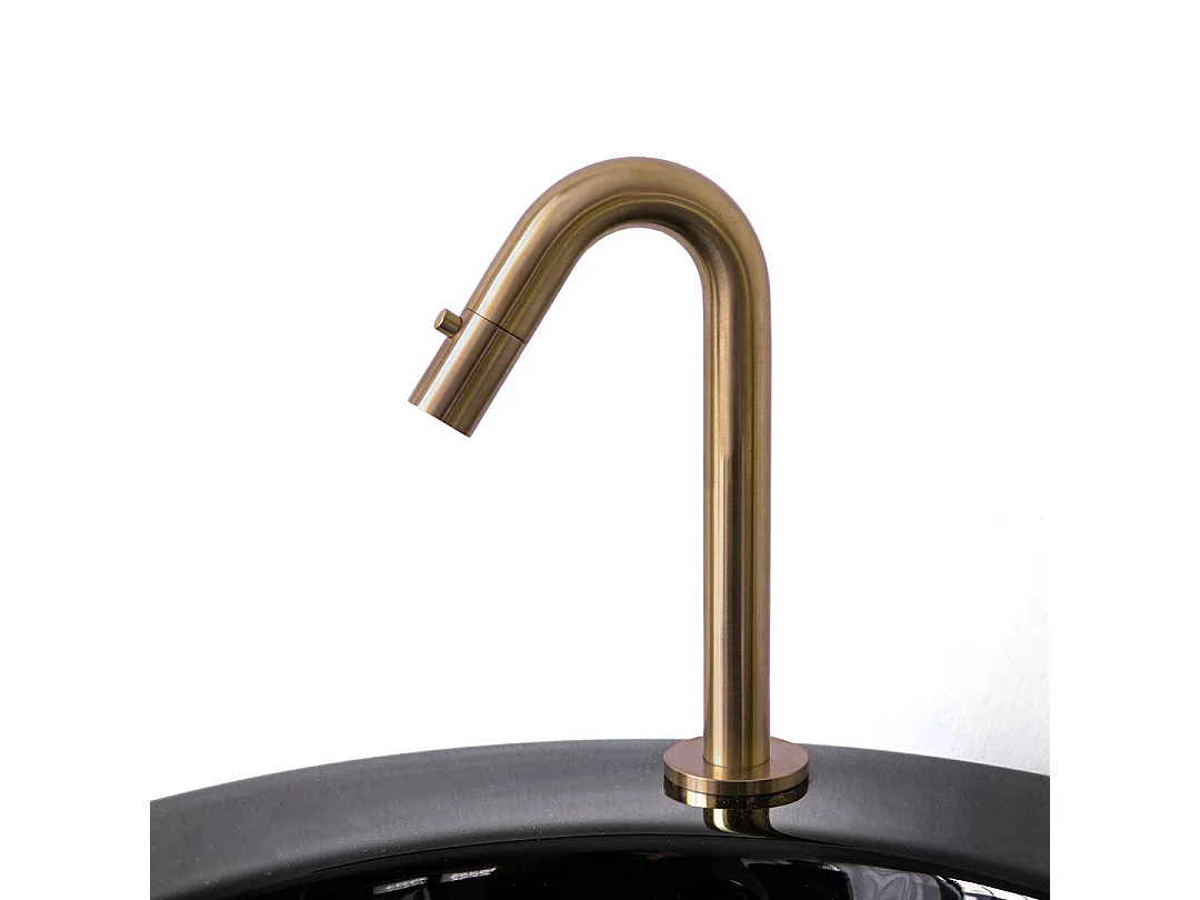 Indus robinet lave-mains cuivre brossé eau froide - Essebagno