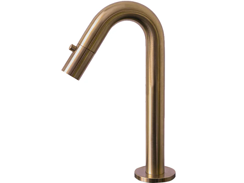 Indus robinet lave-mains cuivre brossé eau froide - Essebagno