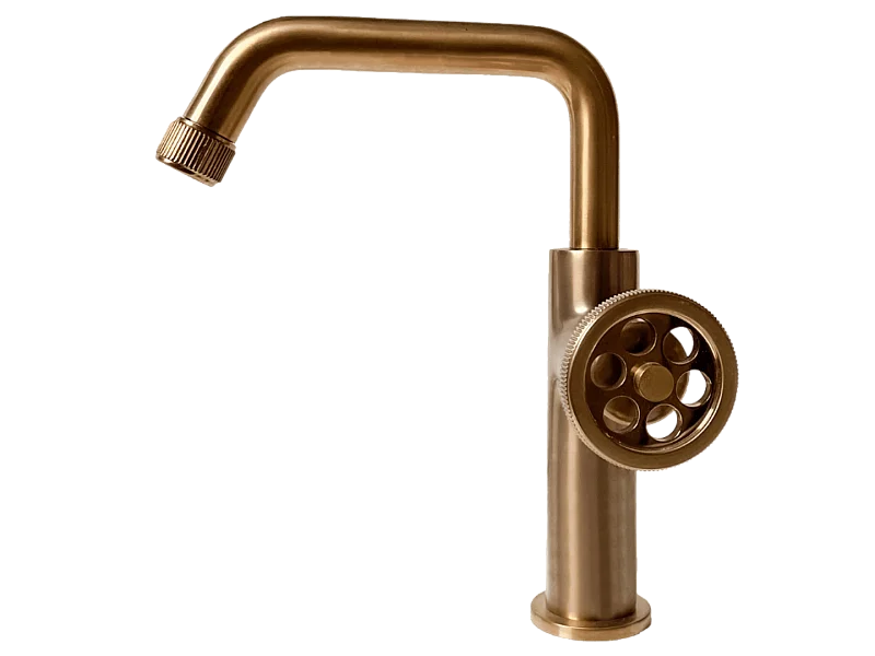 Indus niedriger Waschbeckenmischer Kupfer Essebagno