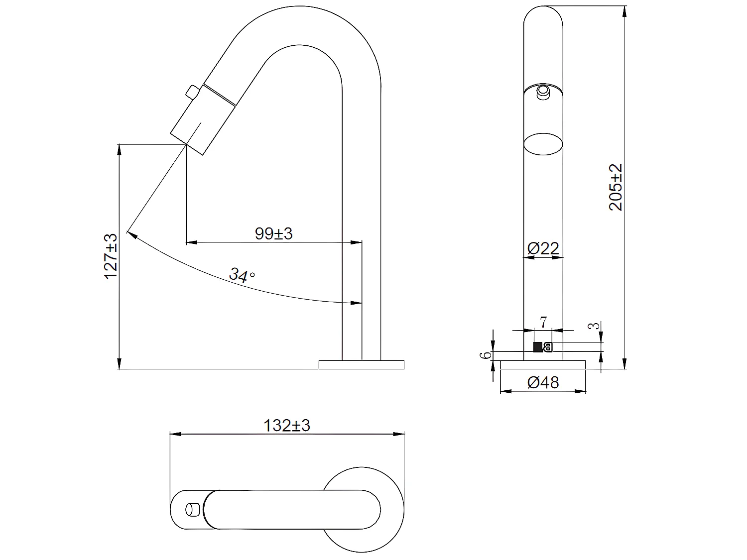 Indus Handwaschbecken gun Metall kaltes Wasser Essebagno