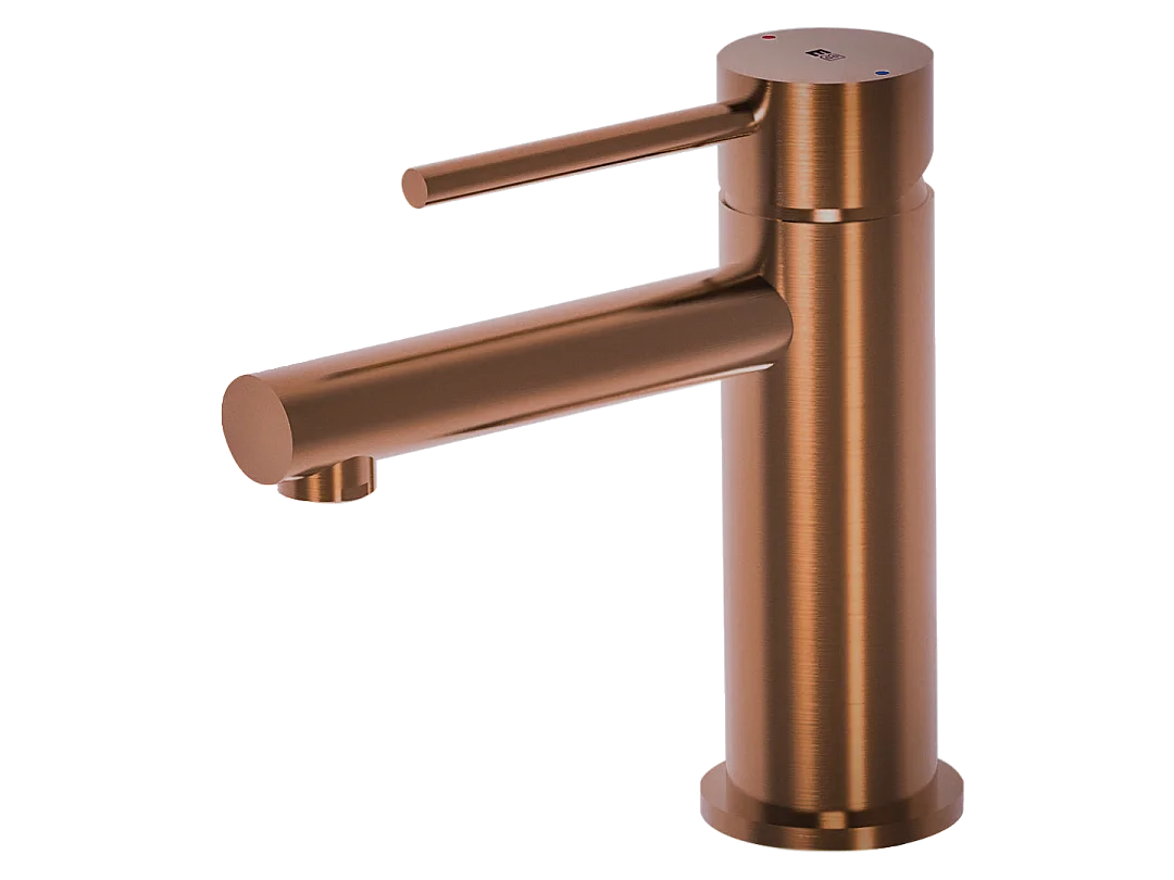 Luisa Misturadora de lavatório baixo em cobre escovado Essebagno