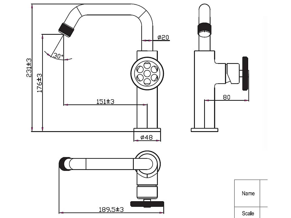 Indus mitigeur lavabo bas façon inox - Essebagno
