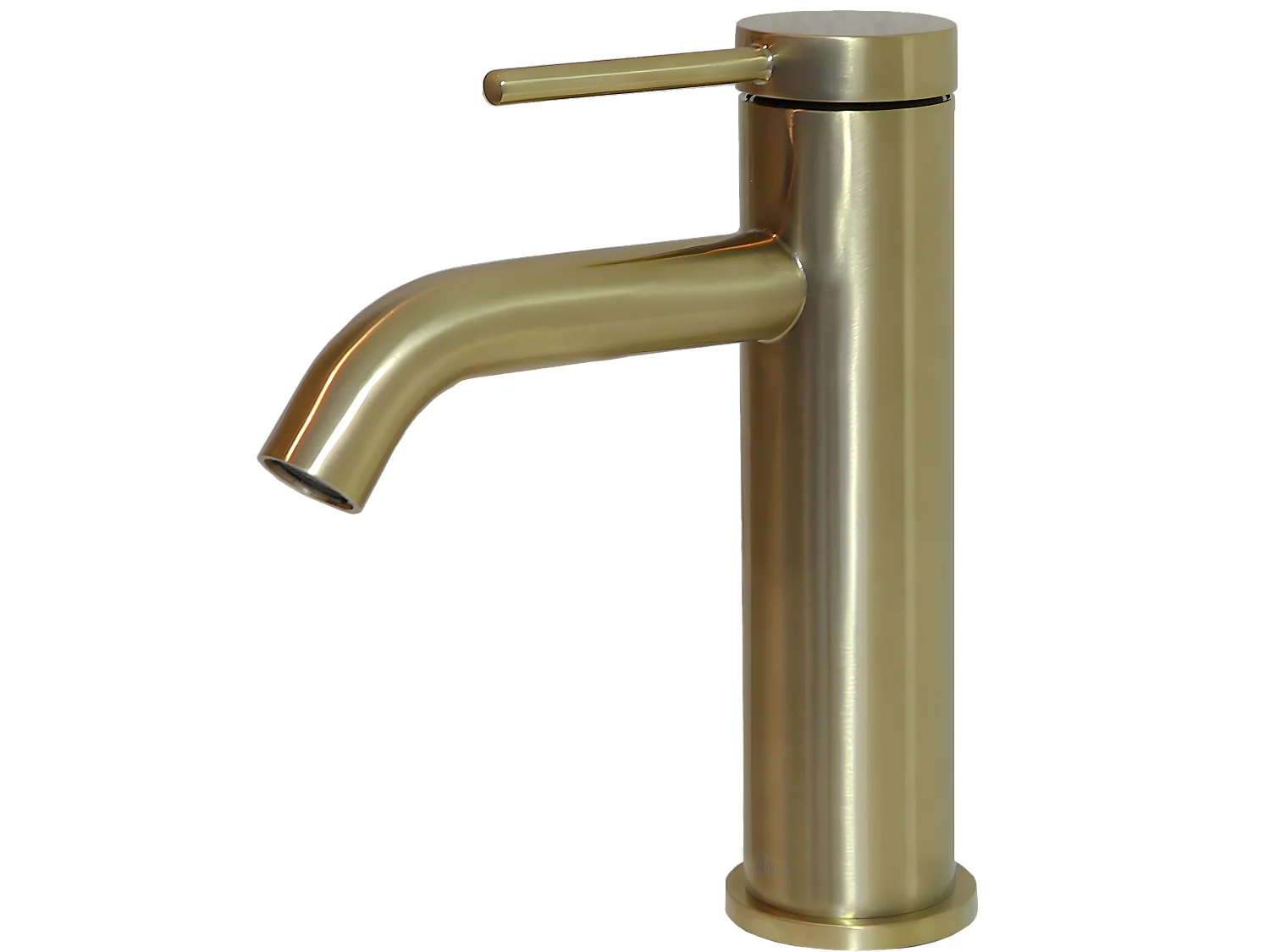 Lollipop mitigeur lavabo bas or brossé - Essebagno