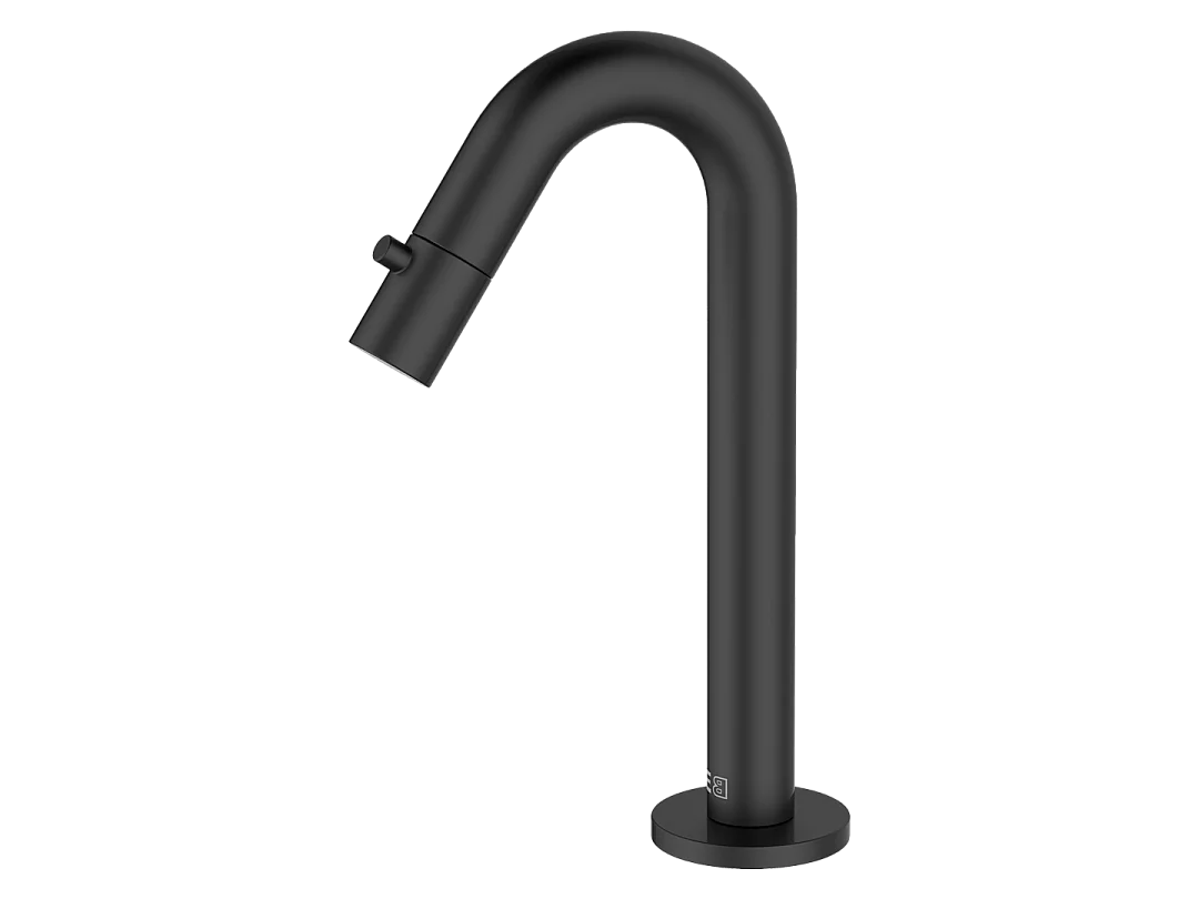 Indus robinet lave-mains noir eau froide - Essebagno