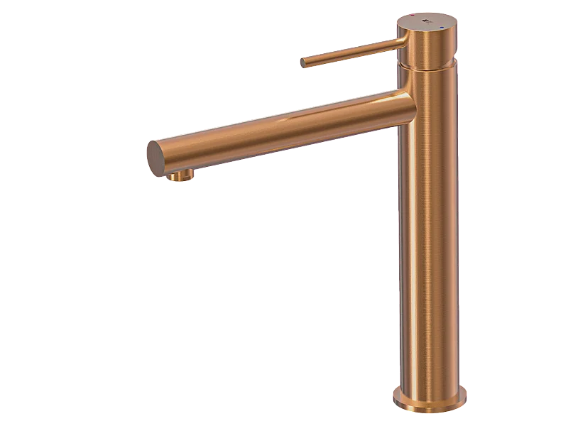 Luisa Miscelatore per lavabo alto in rame spazzolato Essebagno