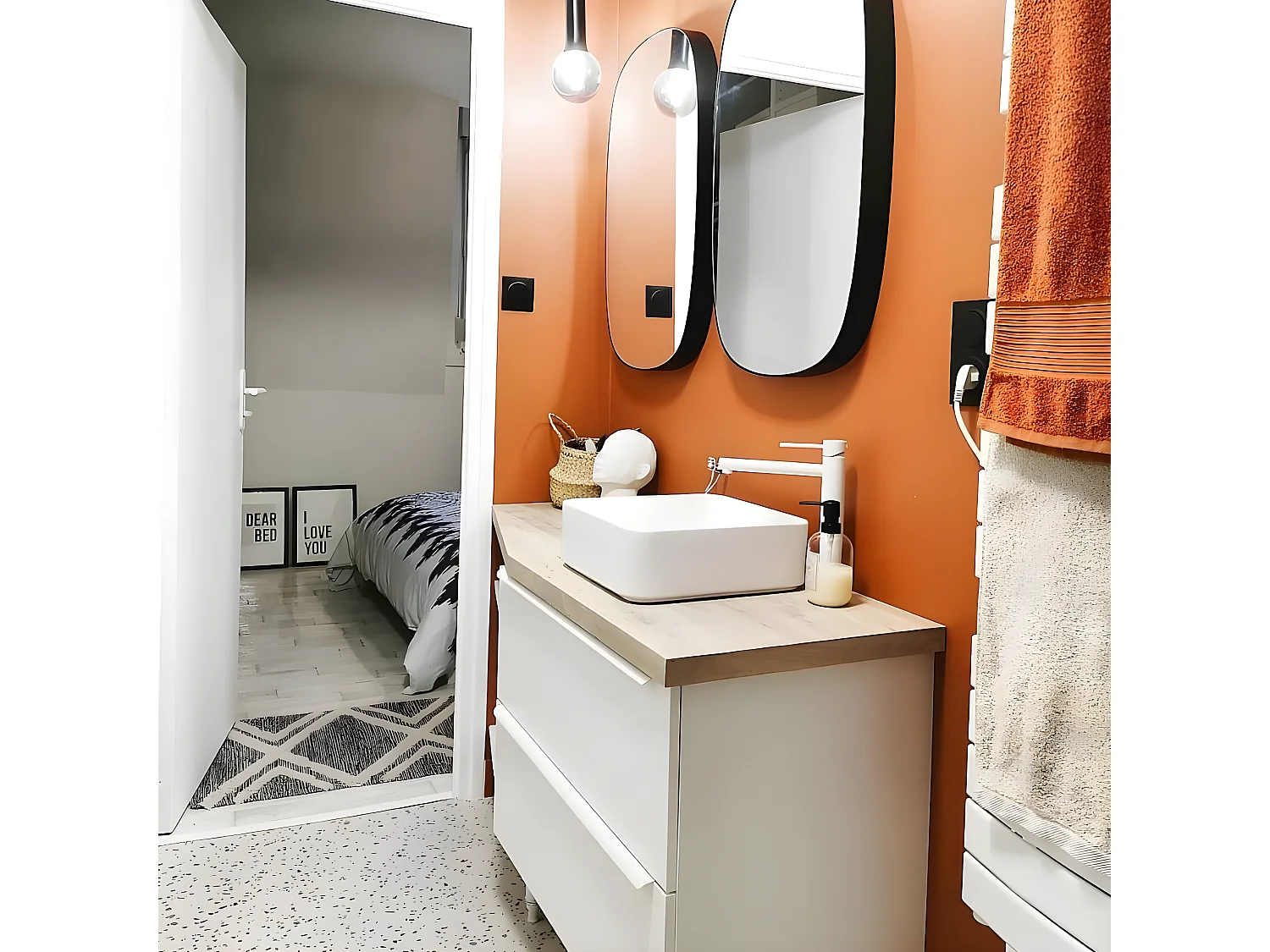 Luisa Hoher Waschtischmischer weiß Essebagno