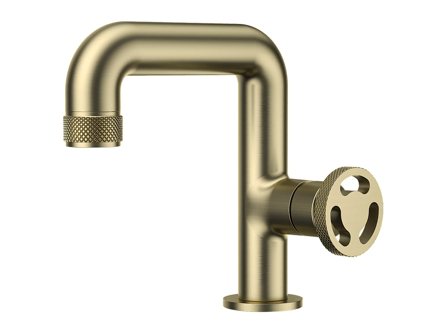 Factory Niedriger Waschbeckenmischer Gold Essebagno