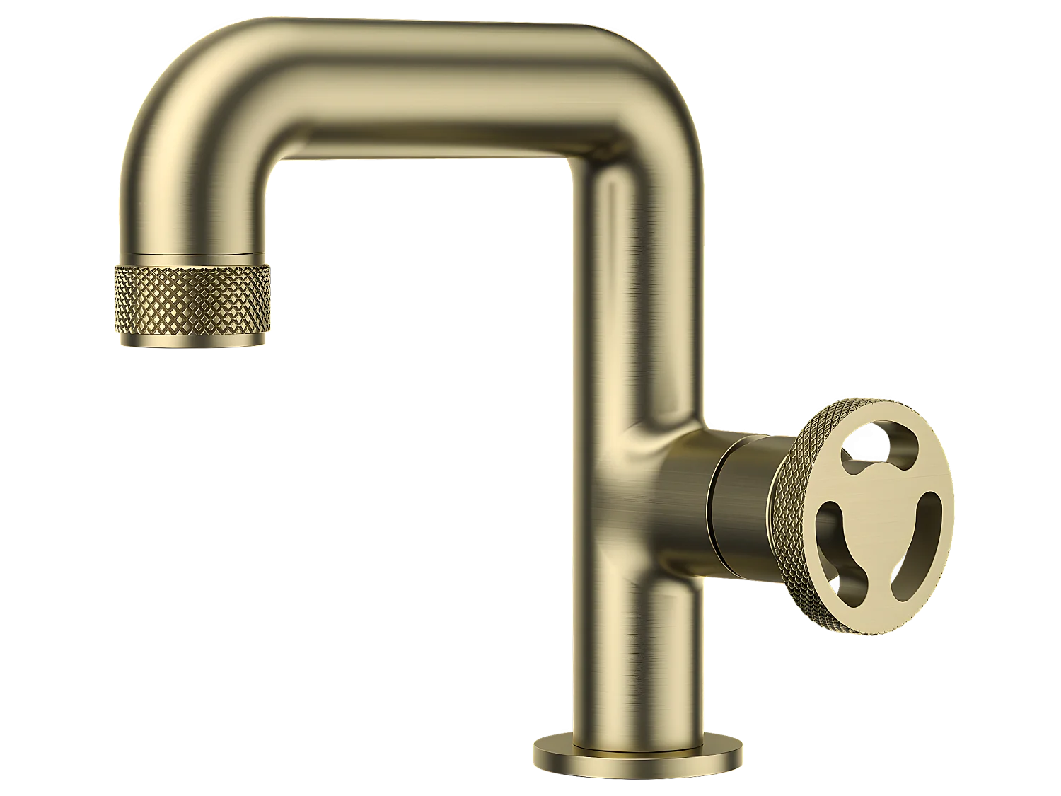 Factory Niedriger Waschbeckenmischer Gold Essebagno