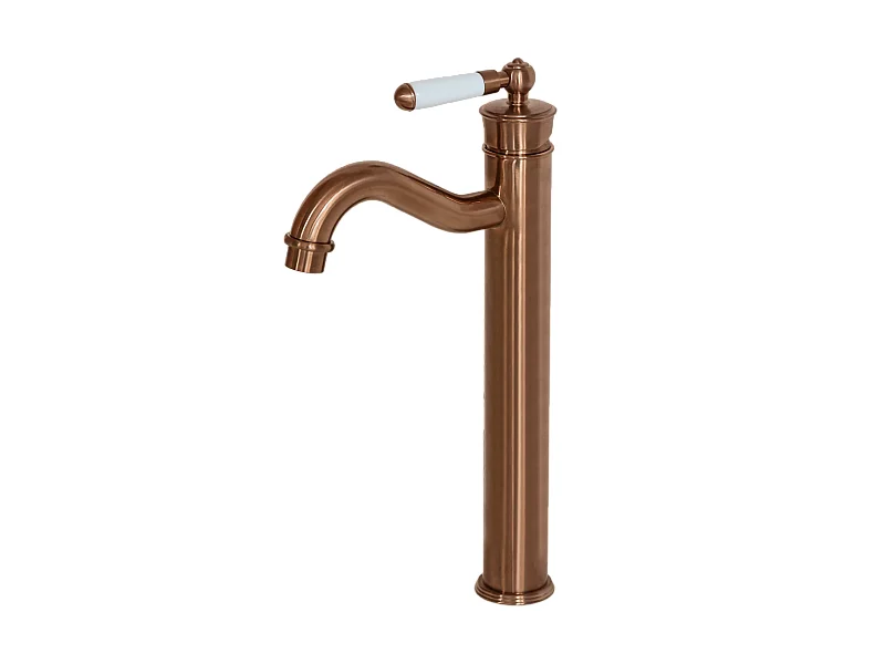 Leeds Wasserhahn Retro Hoch Kupfer Waschtischarmatur Essebagno