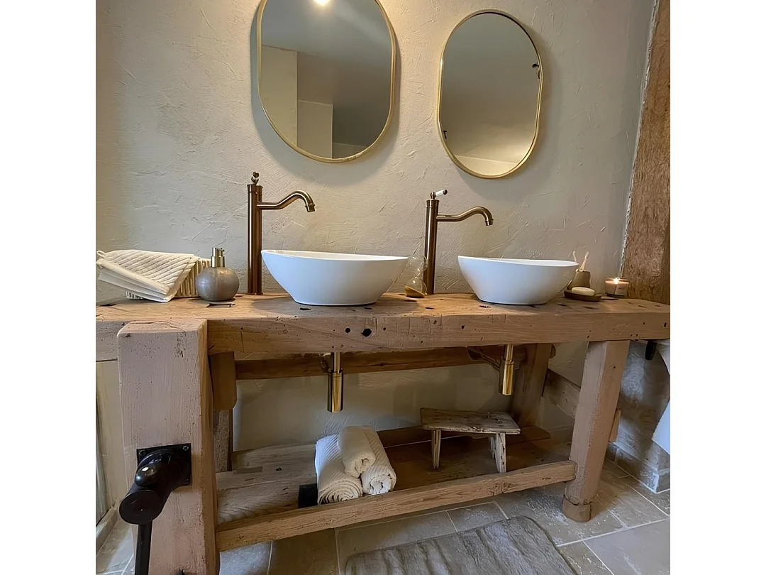 Leeds Wasserhahn Retro Hoch Kupfer Waschtischarmatur Essebagno