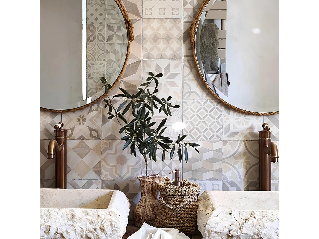 Leeds wastafelmengkraan hoog retro geborsteld koper - Essebagno