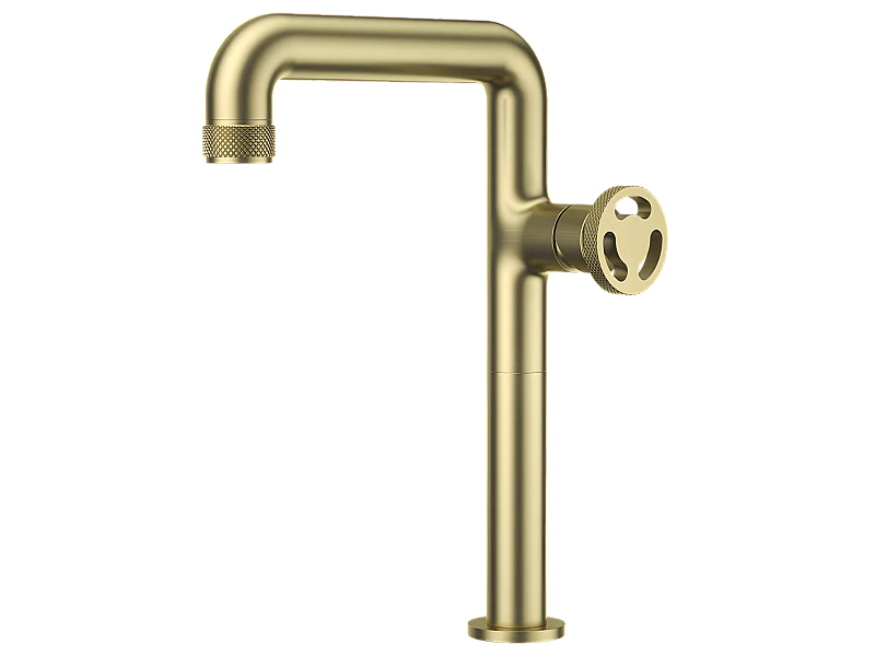 Factory Hoher Waschbeckenmischer Gold Essebagno