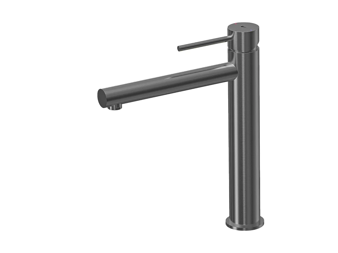 Luisa mitigeur lavabo haut gris gun métal - Essebagno