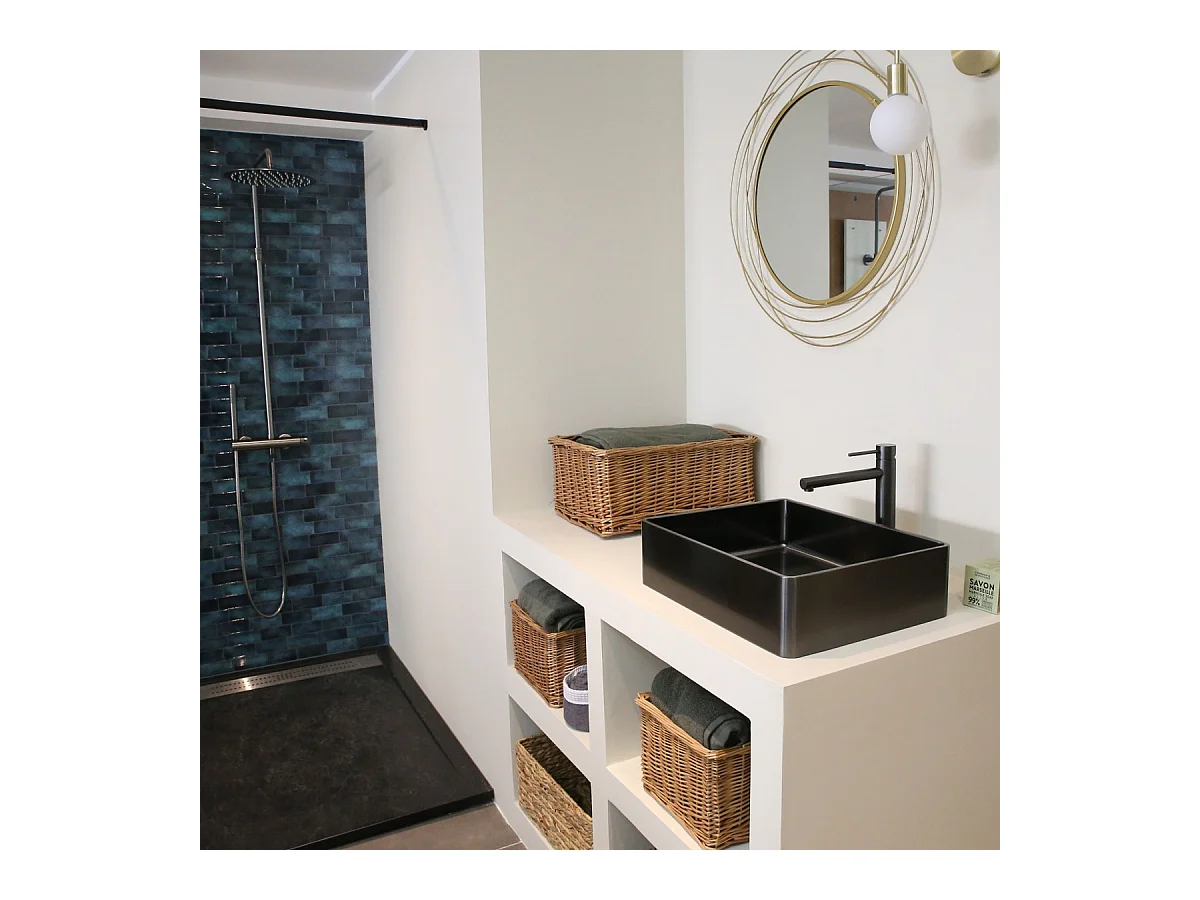 Luisa mezclador de lavabo alto gris metalizado Essebagno