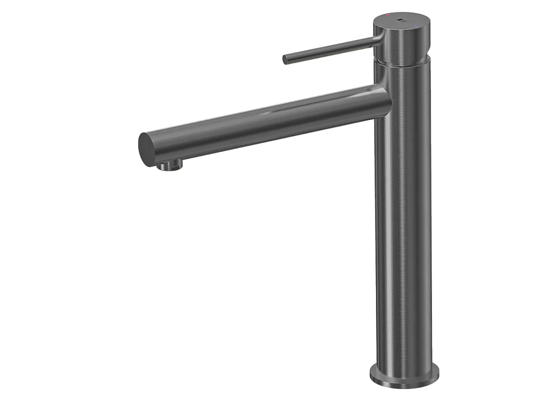 Luisa mezclador de lavabo alto gris metalizado Essebagno