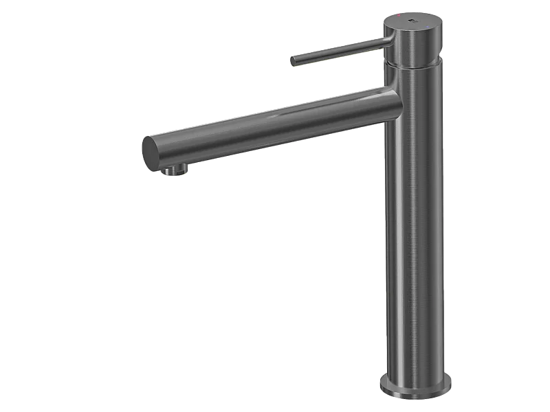 Luisa Hoher Waschtischmischer grau metallic Essebagno