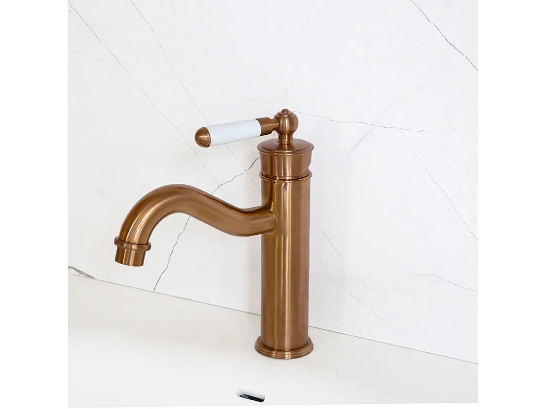 Leeds Retro Kupfer-Waschtischmischer Essebagno