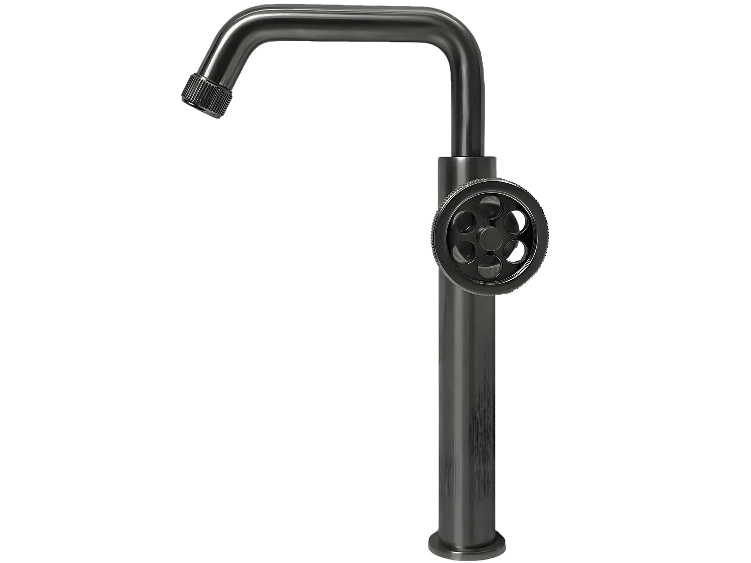 Indus Grifo de lavabo alto gun metal Essebagno