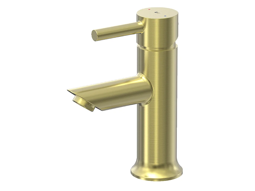 Luisa mitigeur lave-mains or brossé - Essebagno