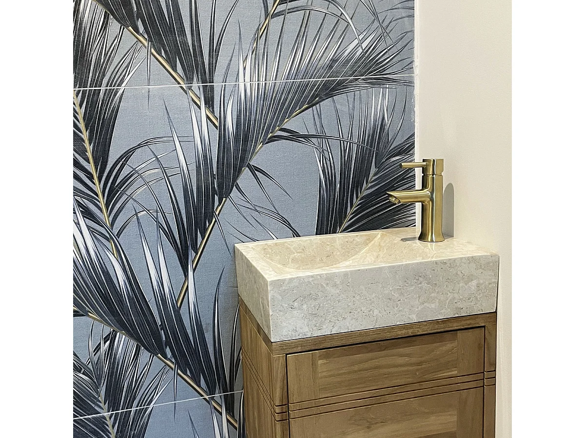 Luisa mitigeur lave-mains or brossé - Essebagno