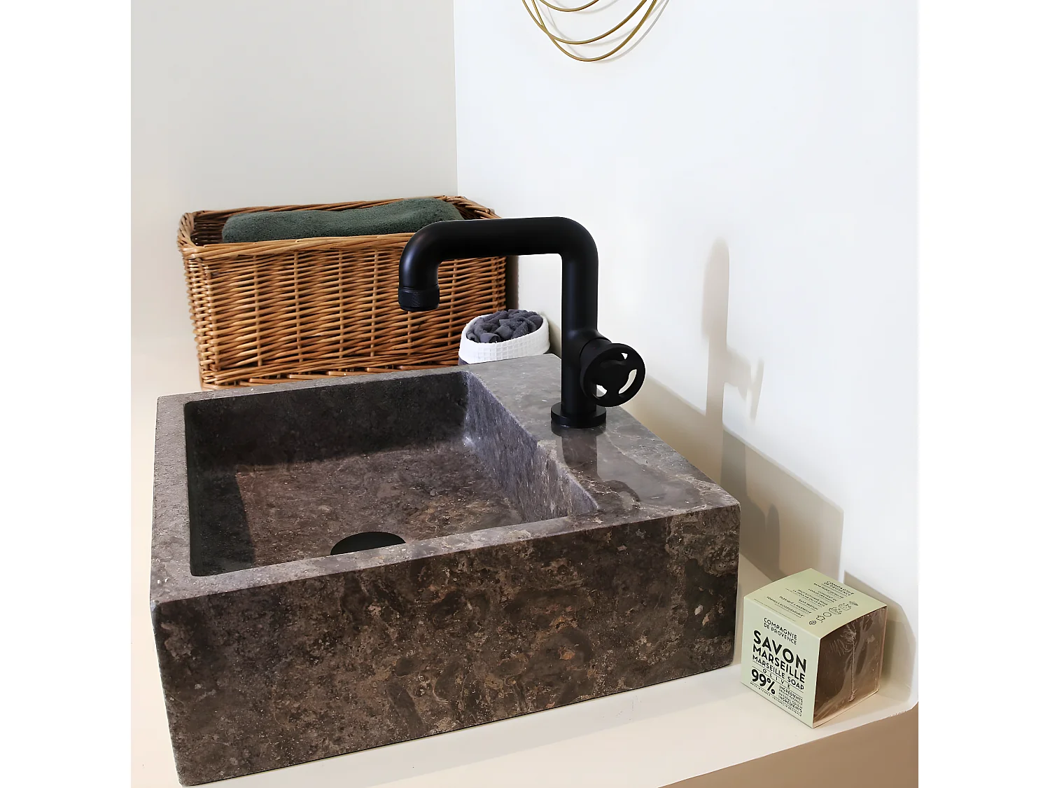 Factory Rubinetto basso per lavabo gun metal Essebagno