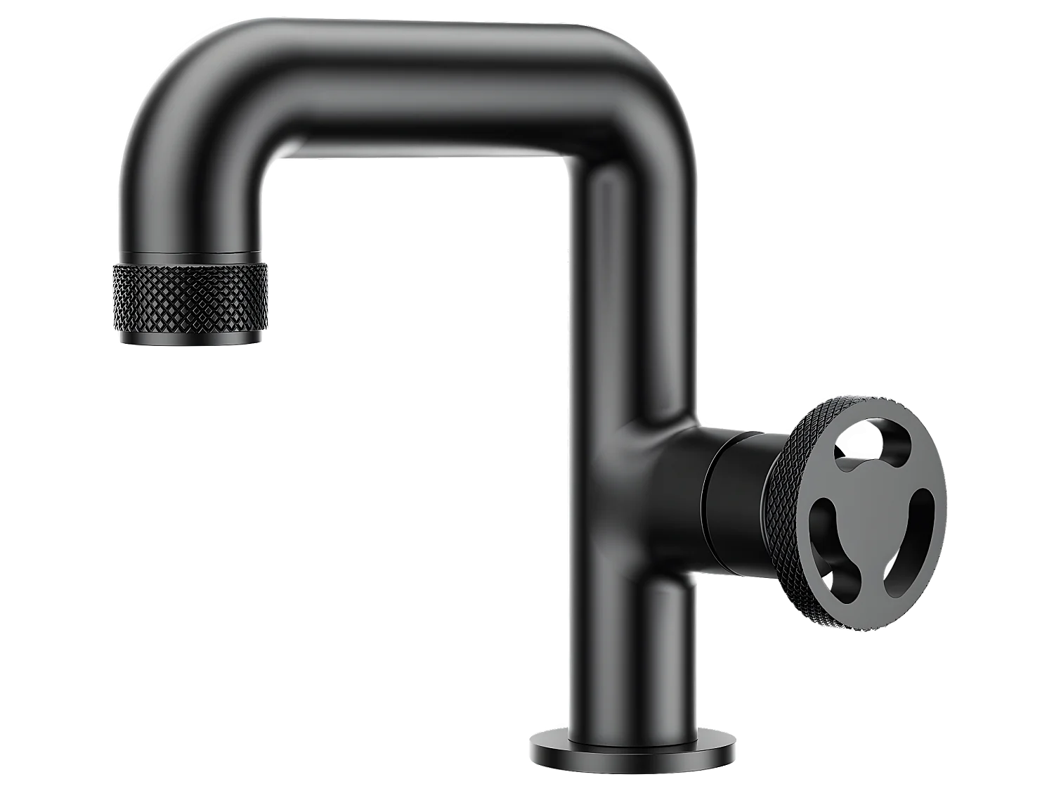 Factory Waschbeckenmischer niedrig schwarz Essebagno