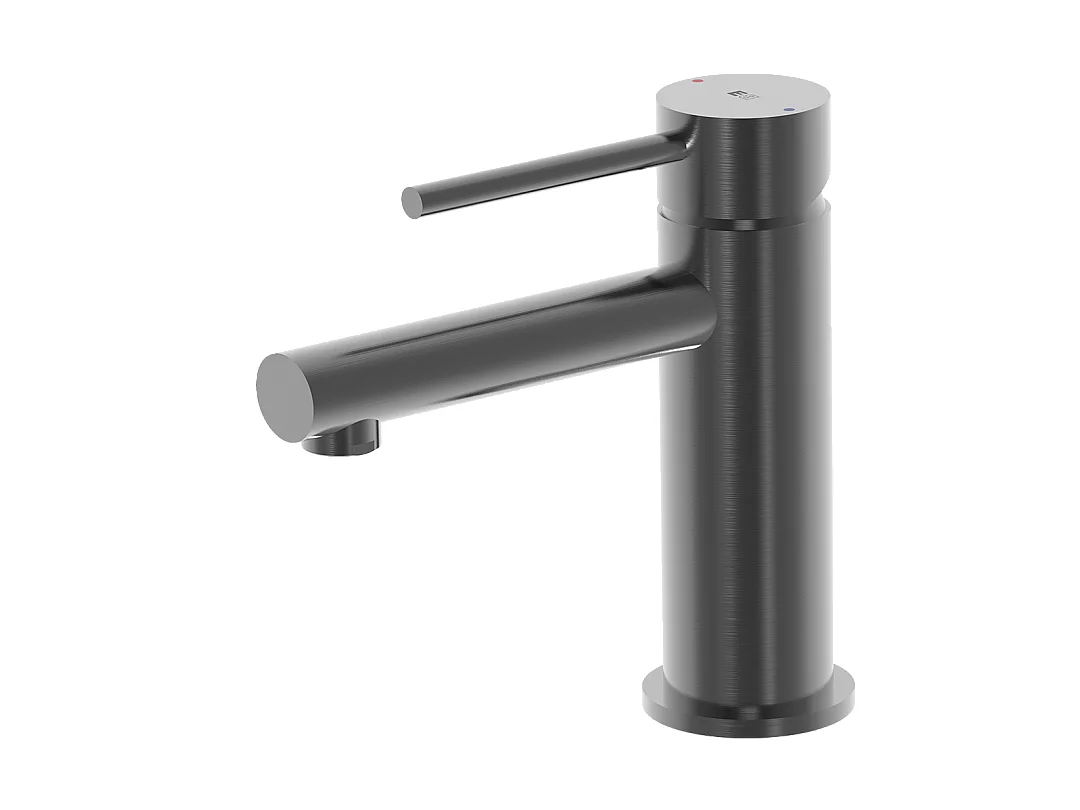 Luisa mezclador de lavabo bajo gris metalizado Essebagno