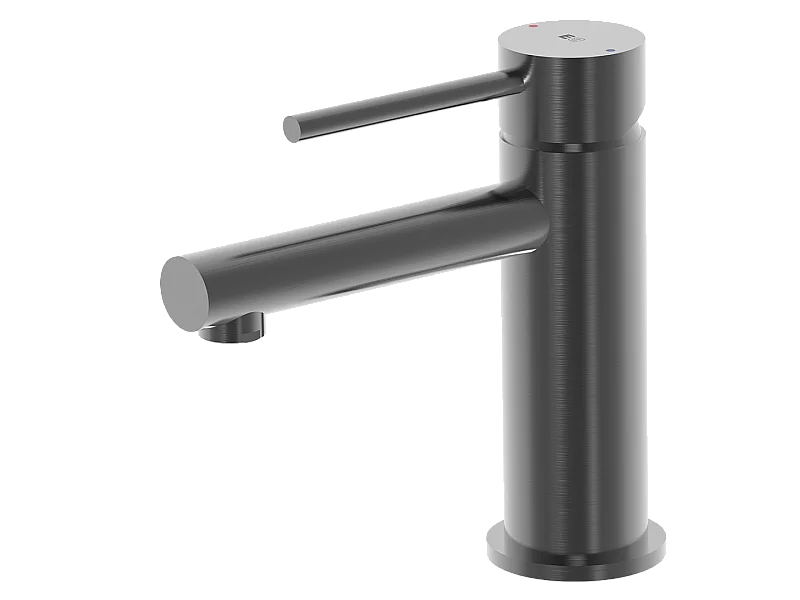 Luisa niedrig Waschtischmischer grau metallic Essebagno