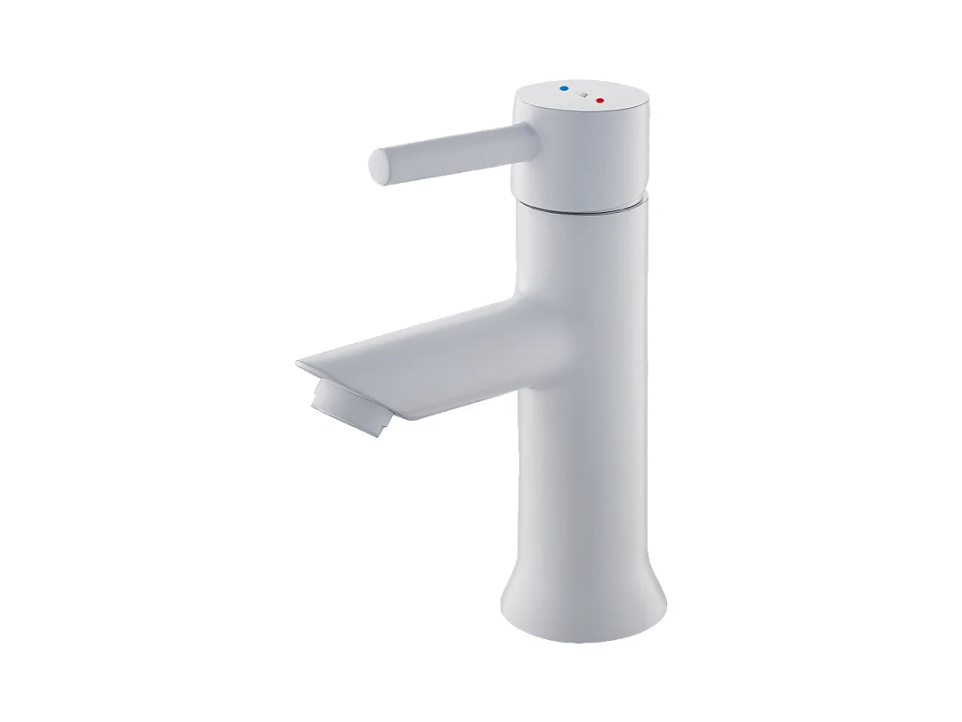 Luisa miscelatore per lavabo bianco Essebagno