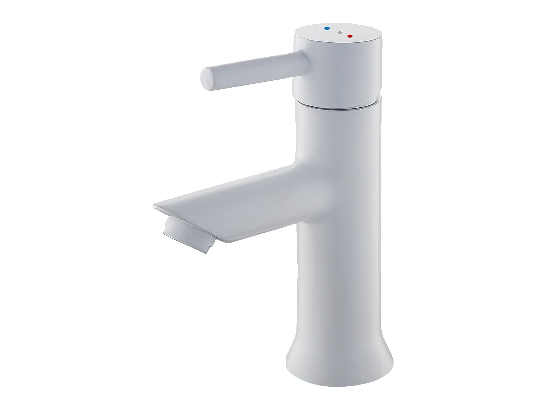 Luisa miscelatore per lavabo bianco Essebagno