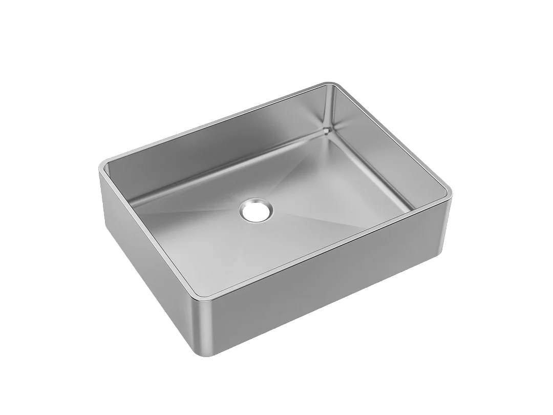 Luisa vasca 48x37 in acciaio inox Essebagno