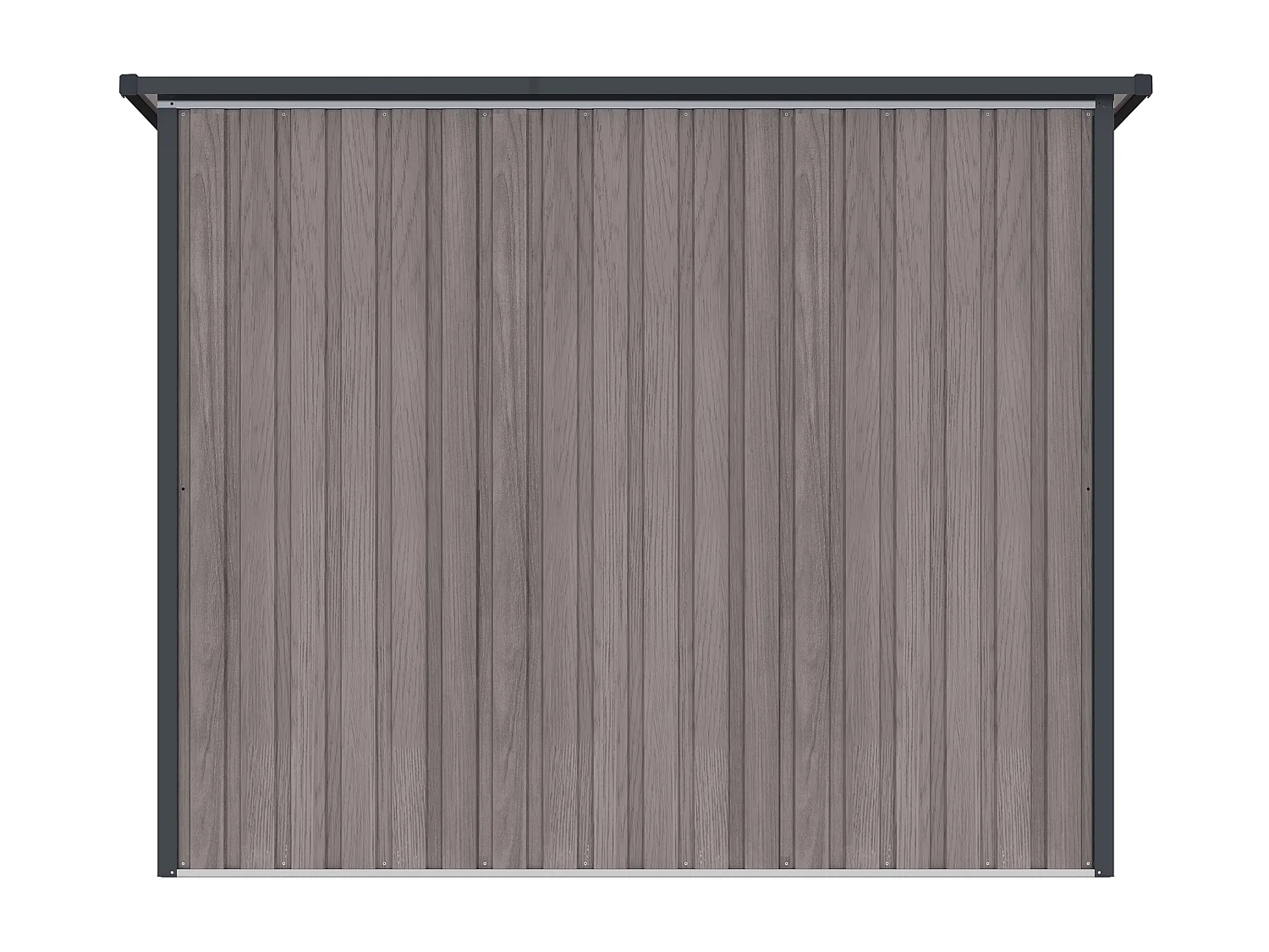 Abri à vélo métal en acier galvanisé effet bois 4 m² pour 4 vélos - NIKI