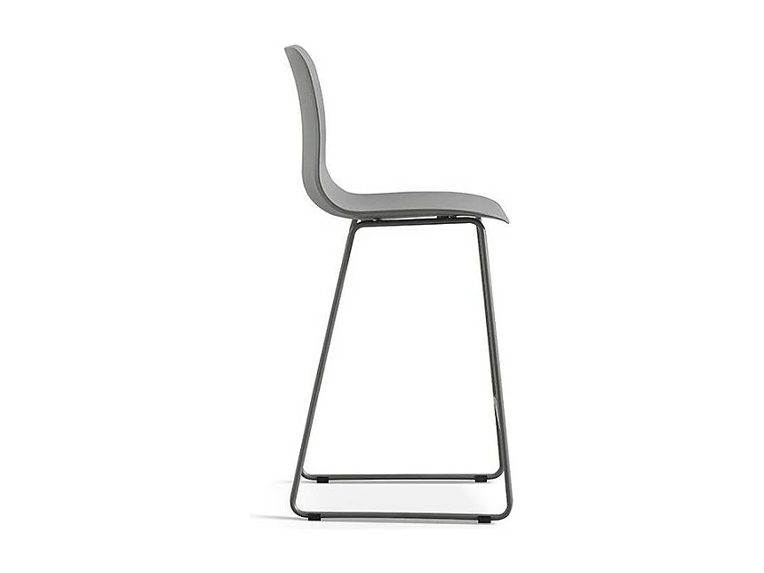 Counterstoel 'Mario' PP Grijs, afmetingen: H100,5 x B51 x D44cm