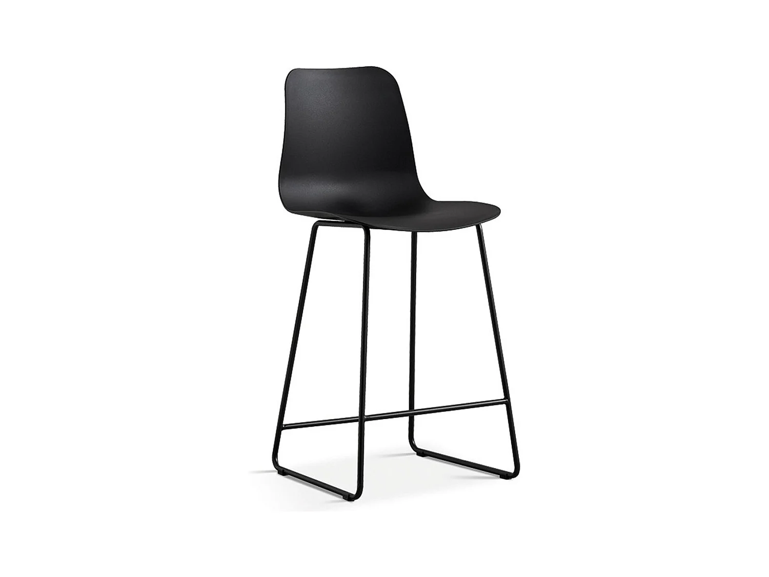 Cadeira de balcão 'Mario' PP Preto, dimensões: A100,5 x L51 x P44cm