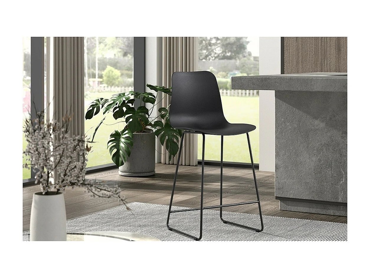 Barhocker ''Mario'' PP Schwarz, Maße: H100,5 x B51 x T44cm