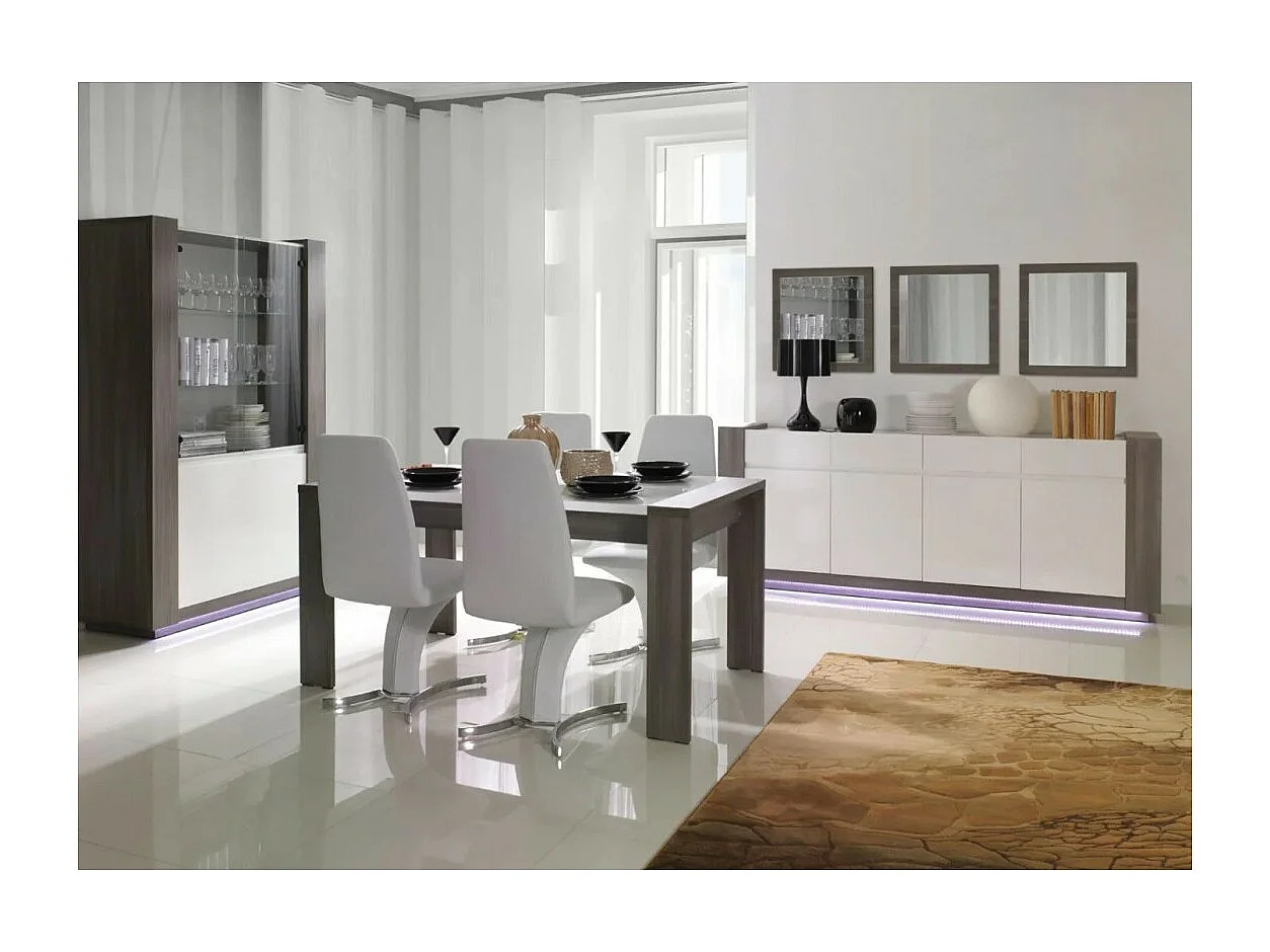 Set von 3 Spiegeln 60x60x2 cm - Kollektion AUGUSTA - Farbe Grau Bodega