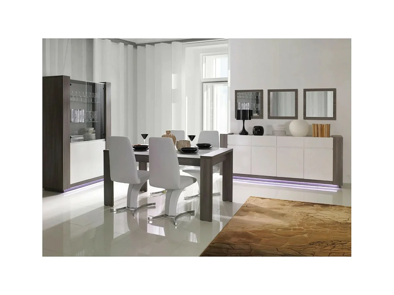 Lot de 3 miroirs 60x60x2 cm - Collection AUGUSTA - Coloris gris Bodega