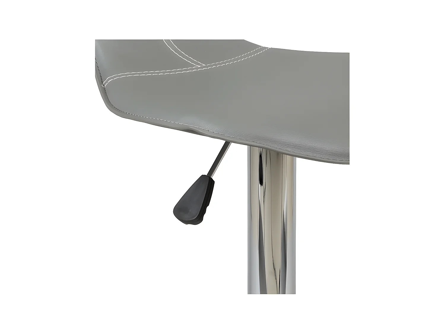 Duo de tabourets de bar Gris - VIABEL - L 41 x l 46 x H 45 / 117 cm