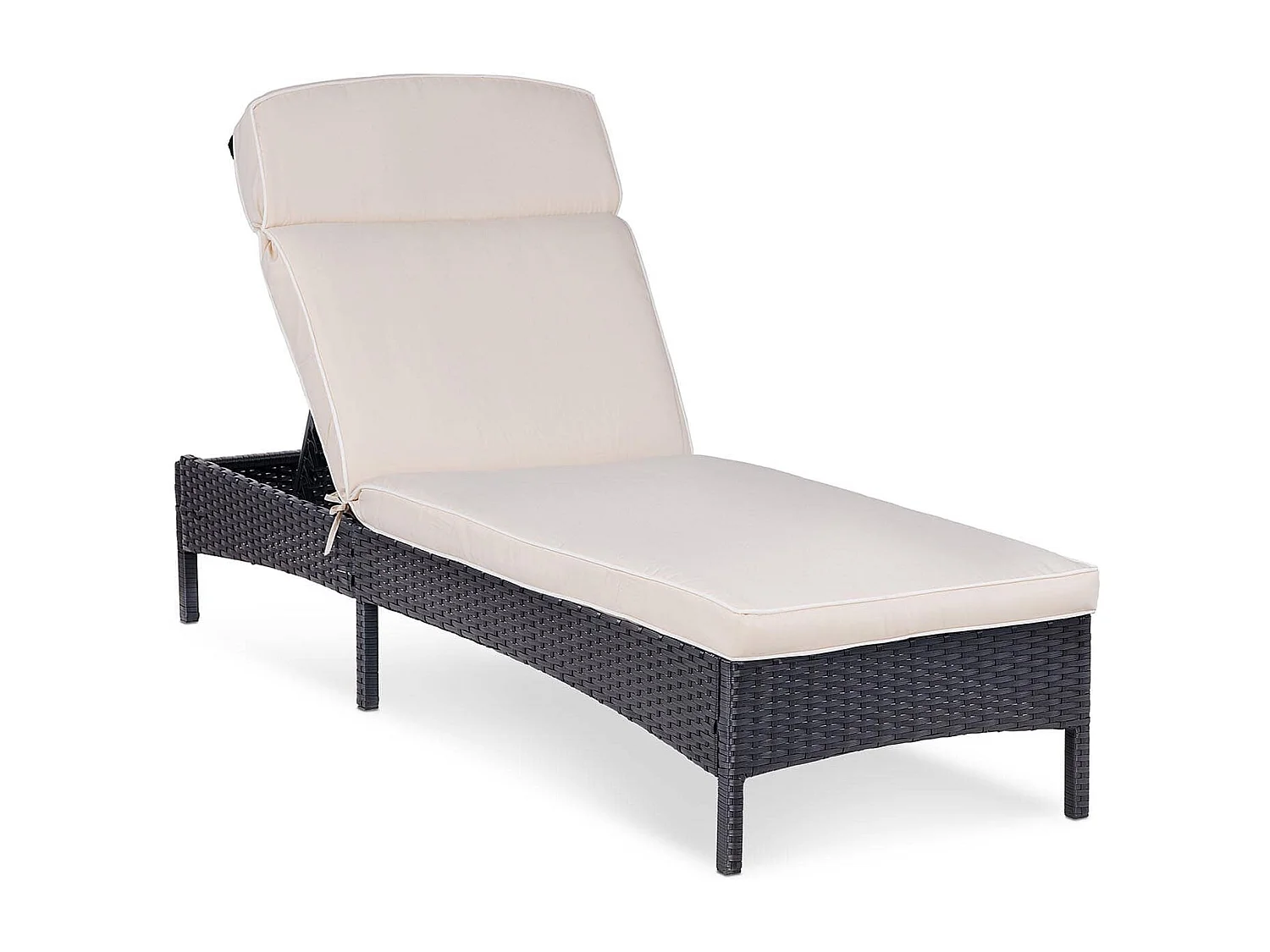 Chaise longue de jardin beige 193 x 60 x 90 cm 14_0007451