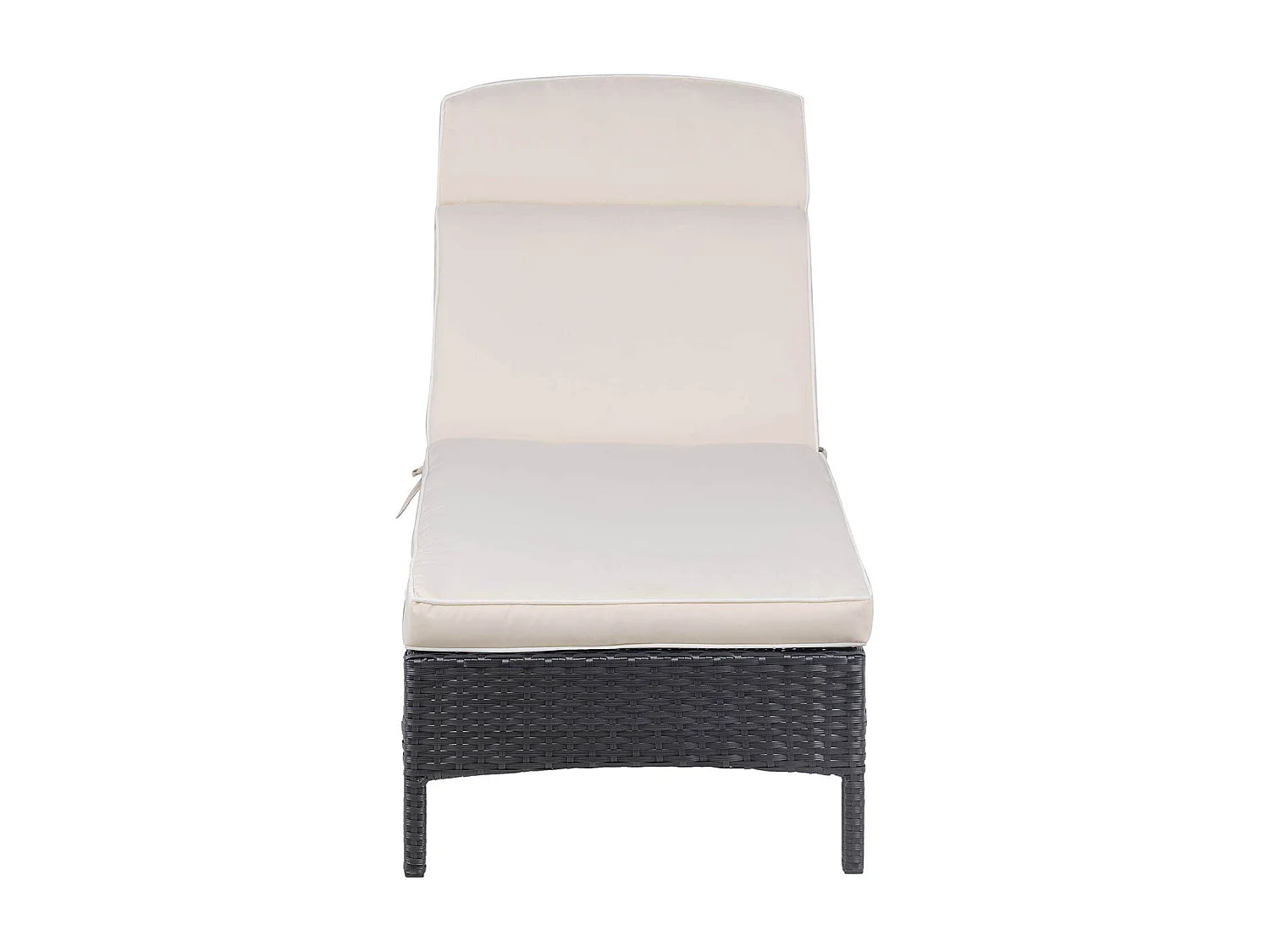 Chaise longue de jardin beige 193 x 60 x 90 cm 14_0007451