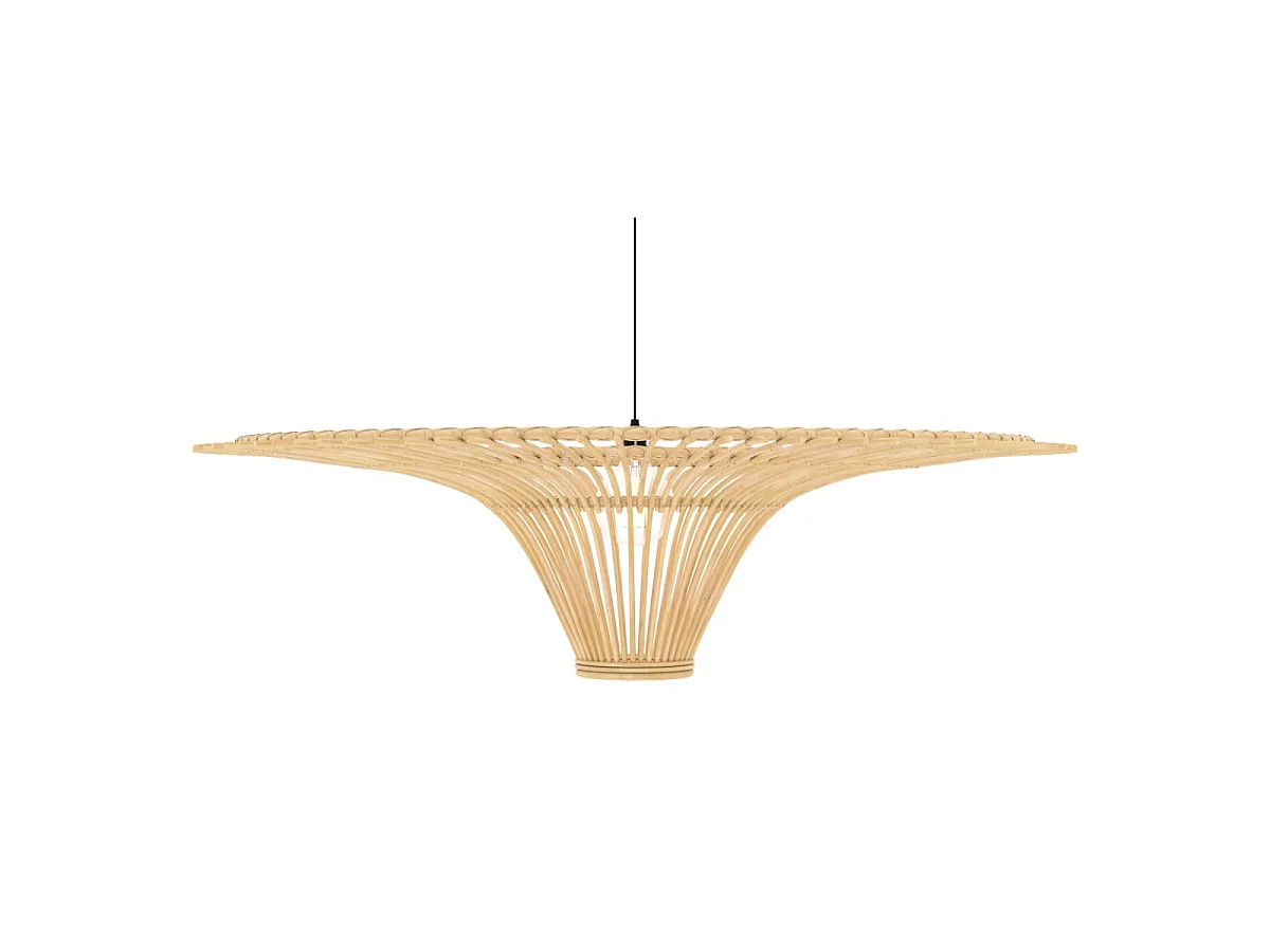 Pantalla de 120,5 cm de diámetro en ratán natural - Olga