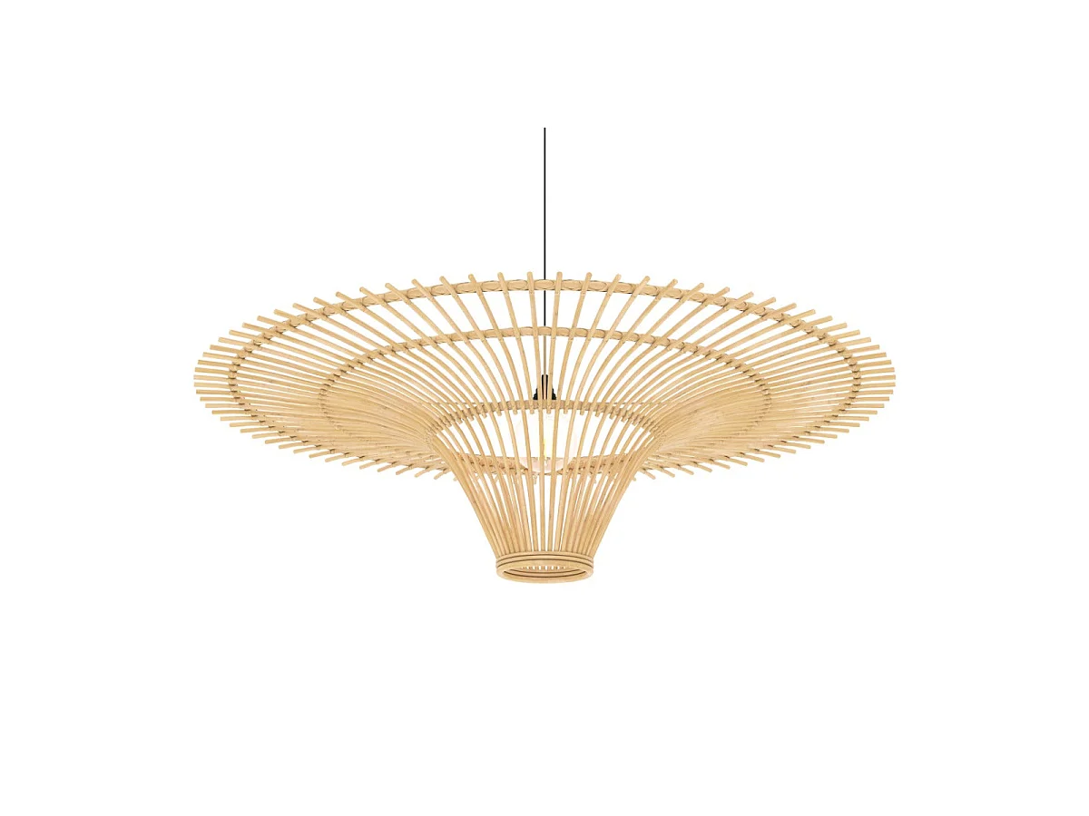 Pantalla de 120,5 cm de diámetro en ratán natural - Olga