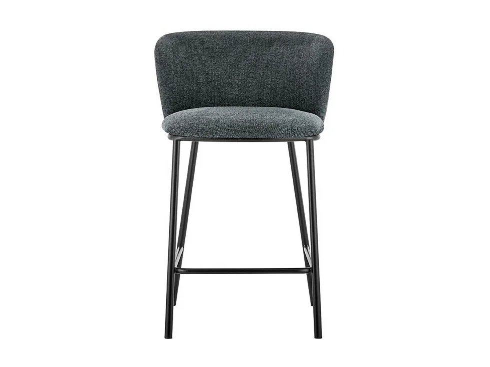 Thekenstuhl 'Arthus' Dunkelgrauer Stoff, Maße: H88,5 x B53 x T50,5 cm