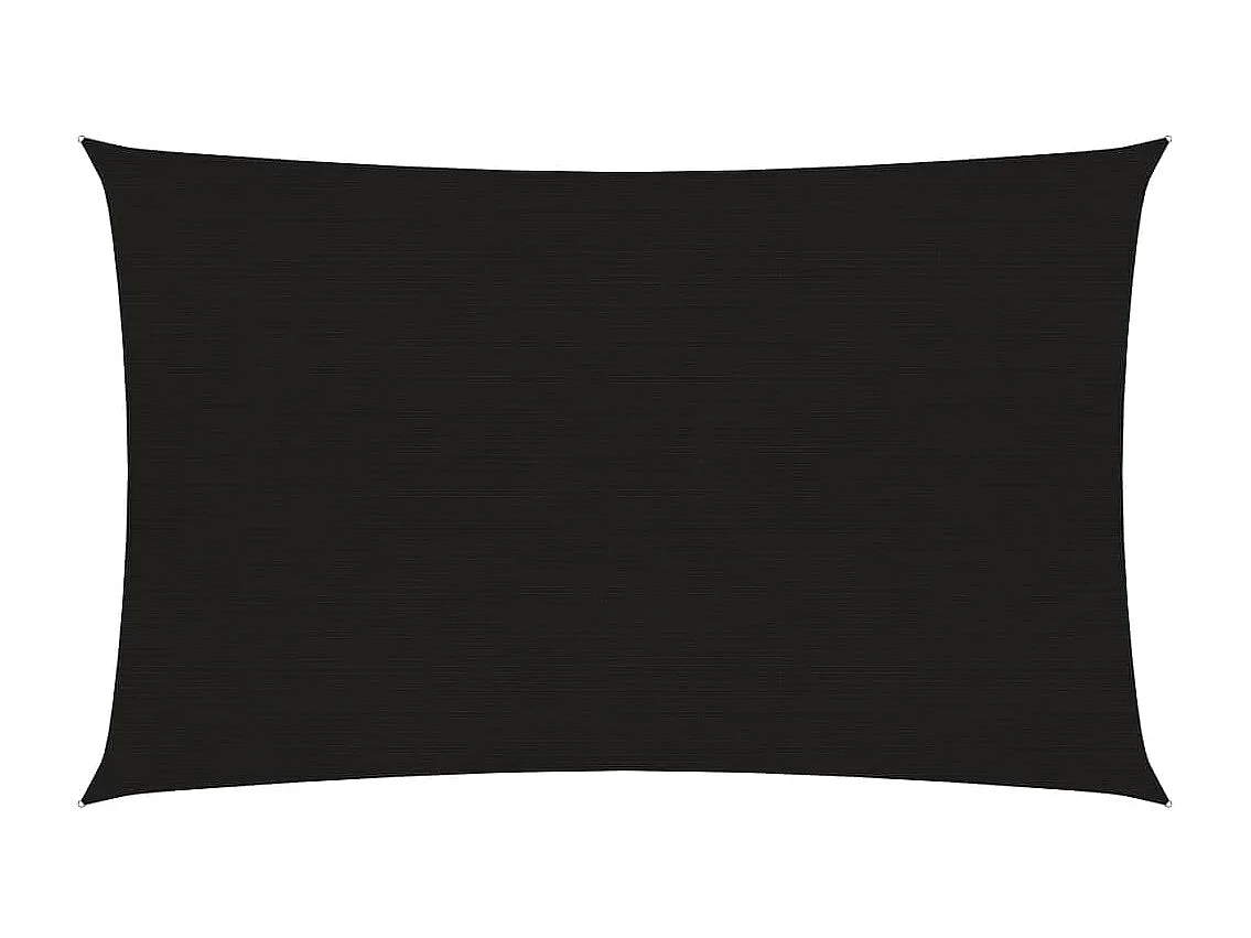 Vela de sombra para sombrilla 160 g/m² HDPE 2 x 4,5 m negro 02_0009191