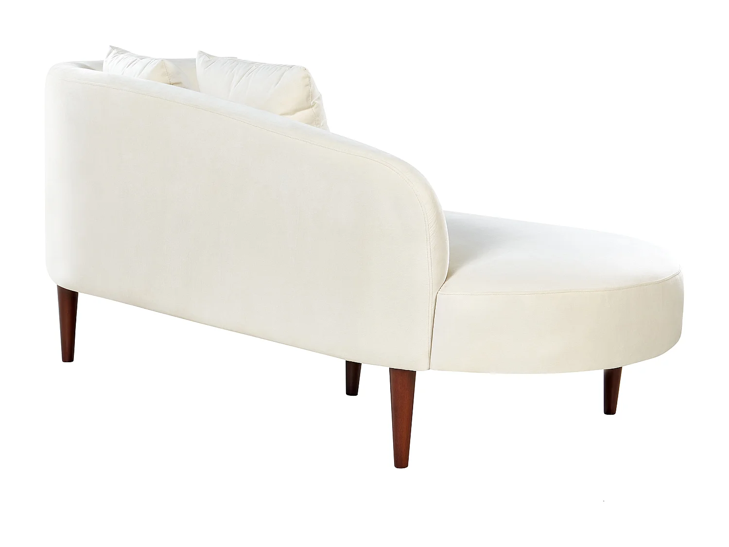Chaise longue versione destra CHAUMONT Velluto Crema