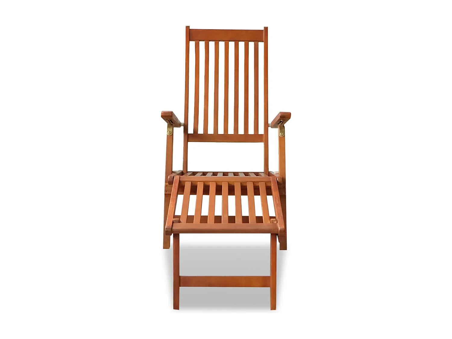 Espreguiçadeira espreguiçadeira espreguiçadeira cama de jardim terraço móveis de exterior com apoio para os pés madeira de acácia maciça 02_0012569