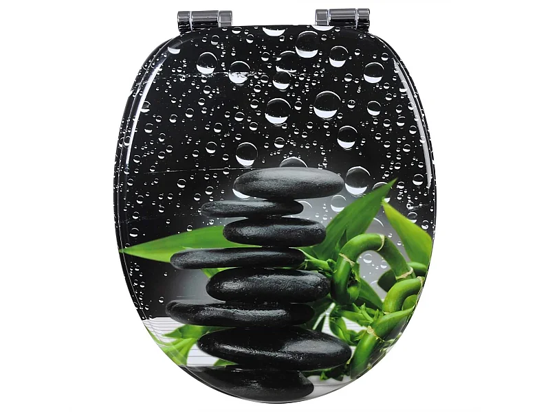 Tampa de vaso sanitário de madeira resistente para assento de vaso sanitário com fechamento suave para banheiro 19_0000703