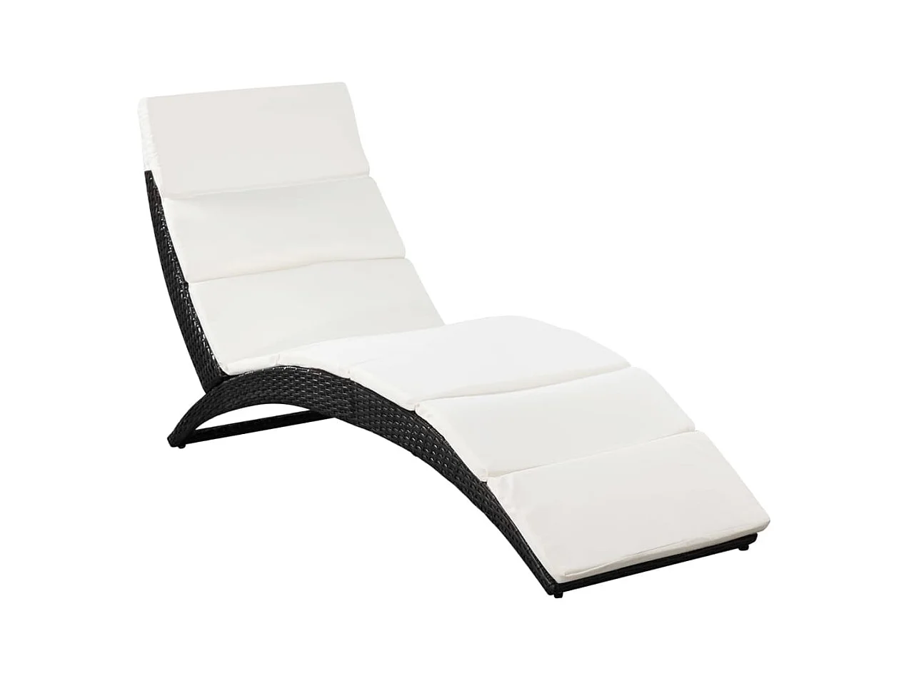 Transat chaise longue bain résine noire 162 x 64 x 86 cm 02_0012858