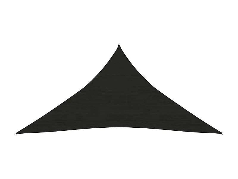 Vela de sombra para sombrilla 160 g/m² HDPE 3,6 x 3,6 x 3,6 m negro 02_0009197