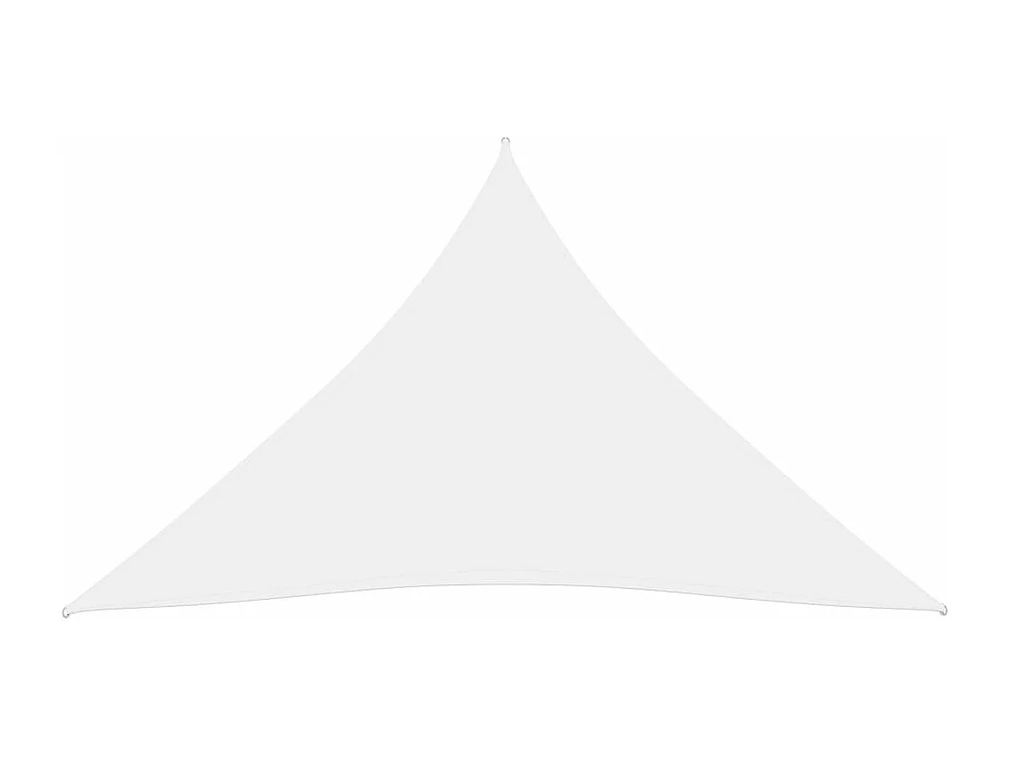 Guarda-sol de pano de vela triangular tecido Oxford 3 x 4 x 4 m branco 02_0009836